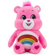 Care Bears Basic Bean Plush 9" (Glitter)  - Cheer Bear