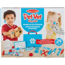 Melissa & Doug Examine and Treat Pet Vet Pretend Play Set With Plush Dog And Cat