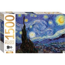 Mindbogglers Gold: 1500pc Starry Night by Van Gogh 