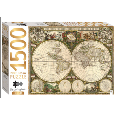 Mindbogglers Gold: 1500pc Vintage World Map Puzzle