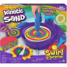 Kinetic Sand Swirl N Surprise Playset with 2lbs of Play Sand Kinetic Sand Swirl N Surprise Playset with 2lbs of Play Sand