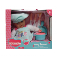 Baby Sweet 13" Doll with Cooking Set