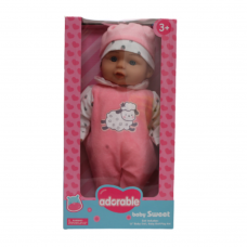 Baby Doll Pink W/ Lamb Outfit 